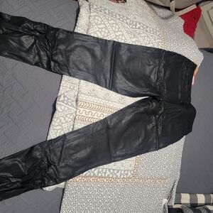 Black Leather Pants